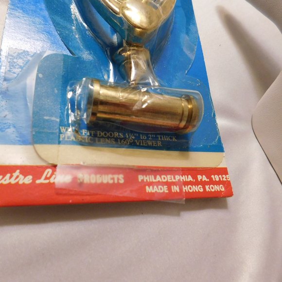 Lustre Line Brass Door Knocker Polished Brass - Picture 4 of 4